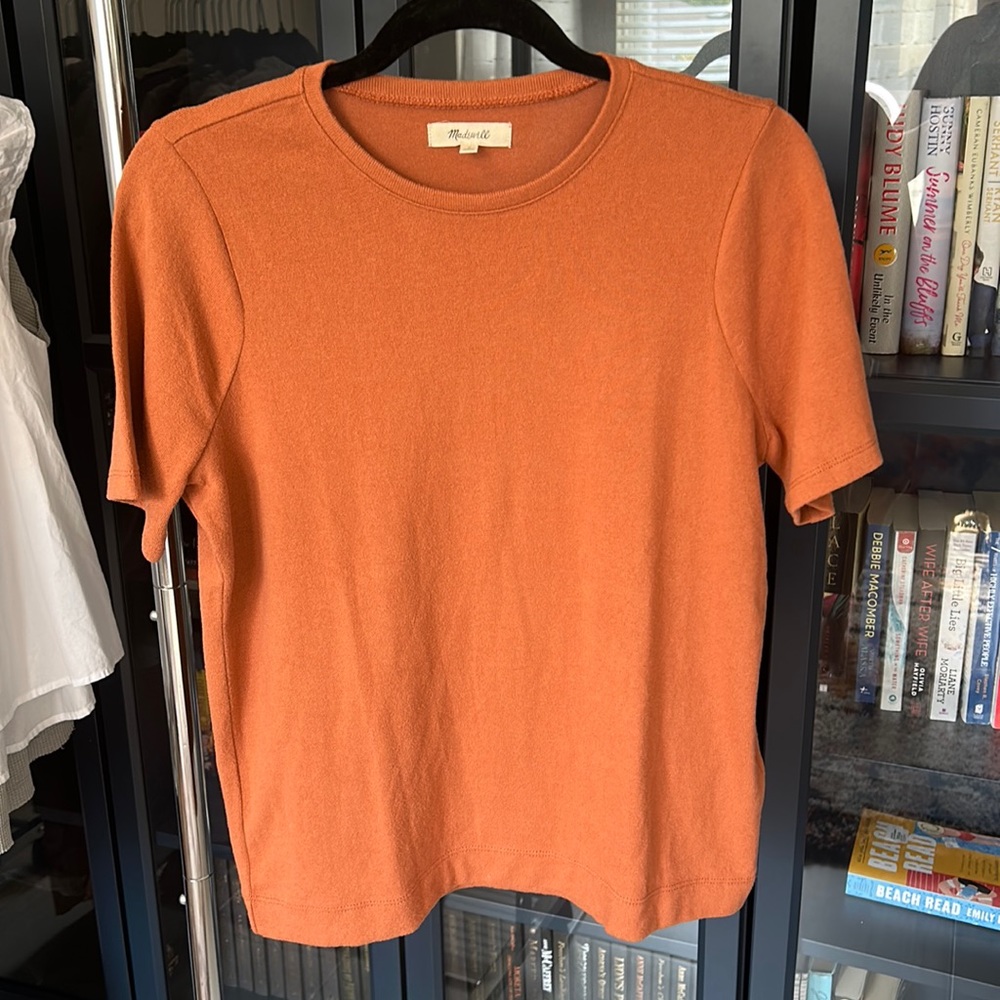 Madewell orange soft tee
